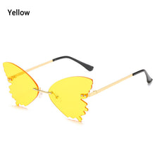 Load image into Gallery viewer, Frameless Trend Sunglasses ins Butterfly Glasses Sunglasses Vintage Female Glasses Design Streetwear