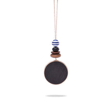Carica l&#39;immagine nel visualizzatore di Gallery, New Fashion Geometric Necklace Wood Pendant Golden Link Chain Long Necklace Women Jewelry Personality Jewelry Nice Gift