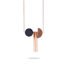 Carica l&#39;immagine nel visualizzatore di Gallery, New Fashion Geometric Necklace Wood Pendant Golden Link Chain Long Necklace Women Jewelry Personality Jewelry Nice Gift