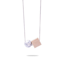 Carica l&#39;immagine nel visualizzatore di Gallery, New Fashion Geometric Necklace Wood Pendant Golden Link Chain Long Necklace Women Jewelry Personality Jewelry Nice Gift