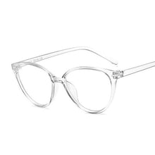Load image into Gallery viewer, Fashion Glasses Frame Cat Eye Myopia Optical Eyeglasses Women Anti Blue Eyewear Comfort Light Transparent Color Gafas