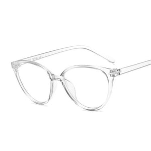 Fashion Glasses Frame Cat Eye Myopia Optical Eyeglasses Women Anti Blue Eyewear Comfort Light Transparent Color Gafas