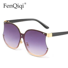 Load image into Gallery viewer, Irregular Round Sunglasses One Piece Apple Brand Designer Eyeglasses Funny Decoration Oculos Female