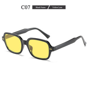 Jelly Sunglasses Men and Women Retro Box Personality Glasses  Spectacles