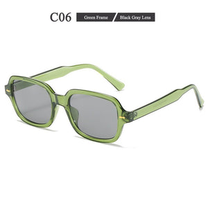 Jelly Sunglasses Men and Women Retro Box Personality Glasses  Spectacles