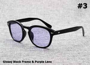 Johnny Depp Lemtosh Style Sunglasses Men Brand Design Vintage Round Tint Ocean Lens Sun Glasses Oculos De Sol UV400