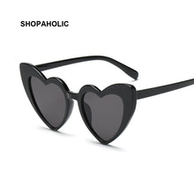 Load image into Gallery viewer, Love Heart Sunglasses Women Cute Sexy Retro Cat Eye Vintage Mirror Sun Glasses Female Black Oculos De Sol