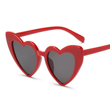 Load image into Gallery viewer, Love Heart Sunglasses Women Cute Sexy Retro Cat Eye Vintage Mirror Sun Glasses Female Black Oculos De Sol