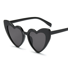 Load image into Gallery viewer, Love Heart Sunglasses Women Cute Sexy Retro Cat Eye Vintage Mirror Sun Glasses Female Black Oculos De Sol