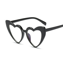 Load image into Gallery viewer, Love Heart Sunglasses Women Cute Sexy Retro Cat Eye Vintage Mirror Sun Glasses Female Black Oculos De Sol