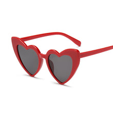 Load image into Gallery viewer, Love Heart Sunglasses Women Cute Sexy Retro Cat Eye Vintage Mirror Sun Glasses Female Black Oculos De Sol