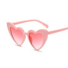 Load image into Gallery viewer, Love Heart Sunglasses Women Cute Sexy Retro Cat Eye Vintage Mirror Sun Glasses Female Black Oculos De Sol