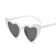 Load image into Gallery viewer, Love Heart Sunglasses Women Cute Sexy Retro Cat Eye Vintage Mirror Sun Glasses Female Black Oculos De Sol