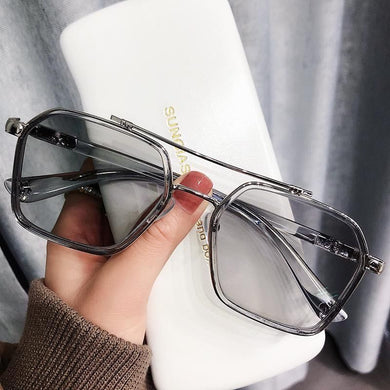 Brand Square Sunglasses Women Vintage Oversize Sun Glasses Female Big Frame Shades Black Lady Uv400 очки