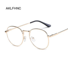Load image into Gallery viewer, Men Glasses Frame Women Eyeglasses Frame 2019 Vintage Round Clear Lens Glasses Optical Spectacle Frame