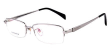 Load image into Gallery viewer, Men Titanium Eyeglasses Frames Men Brand Titanium Eyeglasses Gold spring hinge big face  half  frame 8263