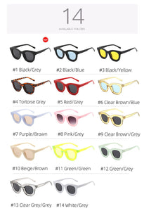 Men Women's Sunglasses Concave Shape Sun Glasses Outdoor Round Shades for Male Female Lentes De Sol