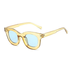 Men Women's Sunglasses Concave Shape Sun Glasses Outdoor Round Shades for Male Female Lentes De Sol