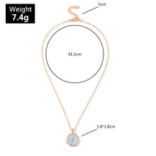 Carica l&#39;immagine nel visualizzatore di Gallery, New Fashion Necklace Alloy Drop Oil Love Heart Moon Lightning Necklaces Elegant Cute Round Party Gift Jewelry For Women