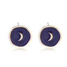 Carica l&#39;immagine nel visualizzatore di Gallery, New Fashion Necklace Alloy Drop Oil Love Heart Moon Lightning Necklaces Elegant Cute Round Party Gift Jewelry For Women