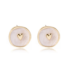 Carica l&#39;immagine nel visualizzatore di Gallery, New Fashion Necklace Alloy Drop Oil Love Heart Moon Lightning Necklaces Elegant Cute Round Party Gift Jewelry For Women