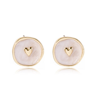 New Fashion Necklace Alloy Drop Oil Love Heart Moon Lightning Necklaces Elegant Cute Round Party Gift Jewelry For Women