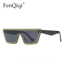 Load image into Gallery viewer, One-Piece Sunglasses Square Frameless Trendy Outedoor Gradient Lens Goggles Oculos