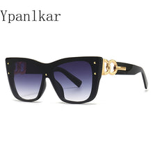 Load image into Gallery viewer, Oversize Cat Eye Sunglasses Women Brand Designer Retro Sunglass Pilot Sun Glasses Female UV400 Lens Eyewears