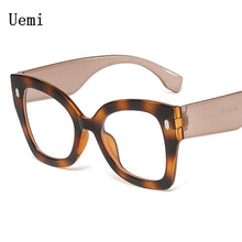 Carica l'immagine nel visualizzatore di Gallery, Occhiali oversize Cat Eye anti luce blu per le donne Occhiali da vista per computer Clear Reding dal design retrò Ins popolari Whol