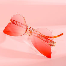 Load image into Gallery viewer, Oversized Cat Eye Butterfly Sunglasses Women 2023  Brand Design Rimless Gradient Sun Glasses For Female UV400