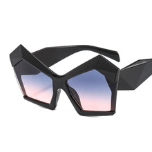 Load image into Gallery viewer, New Oversized Irregular Cat Eye Sunglasses For Women Men Retro Gradient Shades UV400 Ladies Trending Champagne Sun Glass