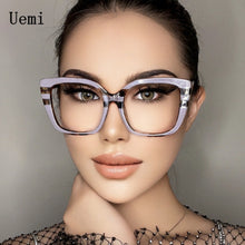 Load image into Gallery viewer, Oversized Retro Square Anti Blue Light Women Glassses Frame Vintage Ladies Clear Reading Computer Eyeglasses Ins Tre