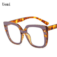 Load image into Gallery viewer, Oversized Retro Square Anti Blue Light Women Glassses Frame Vintage Ladies Clear Reading Computer Eyeglasses Ins Tre
