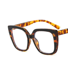 Load image into Gallery viewer, Oversized Retro Square Anti Blue Light Women Glassses Frame Vintage Ladies Clear Reading Computer Eyeglasses Ins Tre