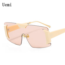 Load image into Gallery viewer, Oversized Square Sunglasses For Women Men Rimless One Piece Ocean Driving Sun Glasses  Eyewear UV400