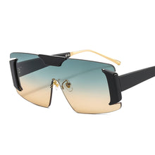 Load image into Gallery viewer, Oversized Square Sunglasses For Women Men Rimless One Piece Ocean Driving Sun Glasses  Eyewear UV400