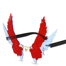 Load image into Gallery viewer, Oversized Wing Sunglasses Women Vintage Rimless Clear Eyewear Men  Sun Glasses Male Female Butterfly Shades UV400