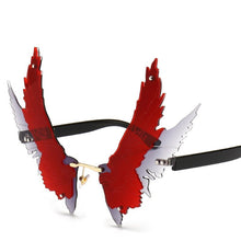 Load image into Gallery viewer, Oversized Wing Sunglasses Women Vintage Rimless Clear Eyewear Men  Sun Glasses Male Female Butterfly Shades UV400