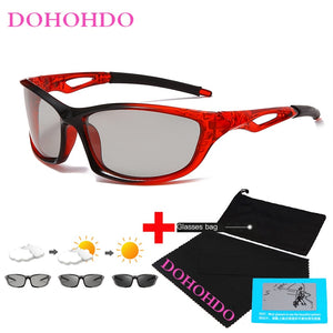 Photochromic Sunglasses Men Polarized Sports Driving Glasses Male Change Color Sun Glasses Chameleon Driver's Gafas