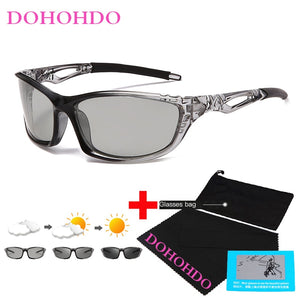 Photochromic Sunglasses Men Polarized Sports Driving Glasses Male Change Color Sun Glasses Chameleon Driver's Gafas
