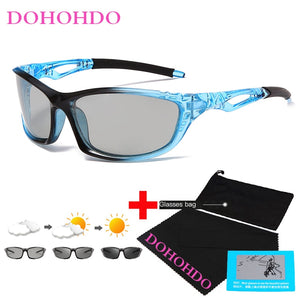 Photochromic Sunglasses Men Polarized Sports Driving Glasses Male Change Color Sun Glasses Chameleon Driver's Gafas