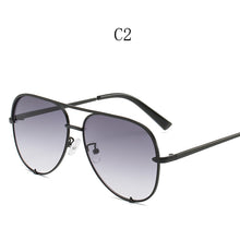 Load image into Gallery viewer, Pilot Sun Glasses Vintage Men Women Metal Frame Driving Sunglasses UV400 Round Pink Bule Gradient Mirror Goggle