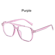 Load image into Gallery viewer, Polygon Oversized Men Women Eyeglasses Computer Anti-Blue Light Optical Plastic Frame Classic Unisex Eyewear