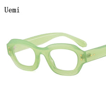 Carica l'immagine nel visualizzatore di Gallery, Polygon Square Anti Blue Light Glasses For Women Men Retro Clear Reding Computer Eyeglasses Rivets Decor Trending