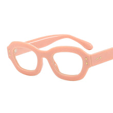Carica l'immagine nel visualizzatore di Gallery, Polygon Square Anti Blue Light Glasses For Women Men Retro Clear Reding Computer Eyeglasses Rivets Decor Trending