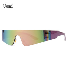 Load image into Gallery viewer, Punk Sports Rimless Sunglasses For Women Men Vintage Colourful Driving Sun Glasses  Ins Trending Shades UV400