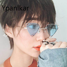 Load image into Gallery viewer, Punk Sunglasses Women Triangle Oculos Vintage Glasses Openwork Metal Frame Sun Glasses Men Okulary