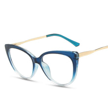 Carica l'immagine nel visualizzatore di Gallery, Retro Anti Blue Light Cat Eye Glasses For Women Vintage Ladies Clear Computer Reding Eyeglasses Trending  M