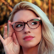 Carica l'immagine nel visualizzatore di Gallery, Retro Anti Blue Light Cat Eye Glasses For Women Vintage Ladies Clear Computer Reding Eyeglasses Trending  M