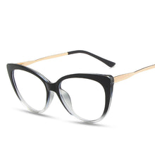 Carica l'immagine nel visualizzatore di Gallery, Retro Anti Blue Light Cat Eye Glasses For Women Vintage Ladies Clear Computer Reding Eyeglasses Trending  M